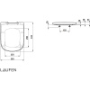 Крышка-сиденье Laufen Palomba с микролифтом 8.9180.2.000.000.1