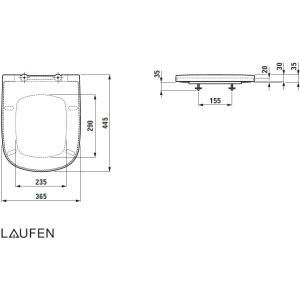 Купить Крышка-сиденье Laufen Palomba с микролифтом 8.9180.2.000.000.1 в Москве с доставкой Крышка-сиденье Laufen Palomba с микролифтом 8.9180.2.000.000.1