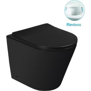 Унитаз приставной SantiLine SL-5020MB безободковый, с микролифтом