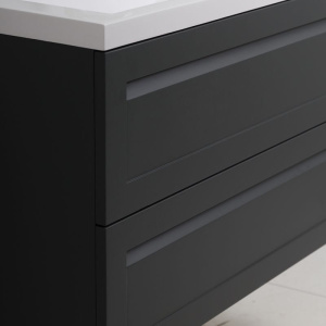 Тумба с раковиной Art&Max Platino 60, подвесная, серый матовый