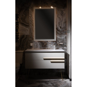 Зеркало Armadi Art NeoArt Dolce 70x105 жемчужное белое, с подсветкой