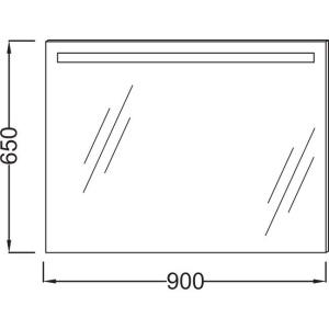 Зеркало Jacob Delafon EB1414-NF 90 с подсветкой