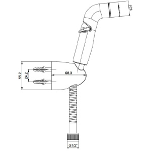 Гигиенический душ E.C.A. 402111045EX хром