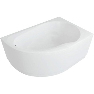 Акриловая ванна Акватек Вирго VIR150-0000025 R 150x100 см, угловая, с каркасом, с экраном, со сливом-переливом, асимметричная