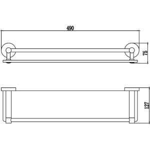 Полка Savol 87 S-508791 50 см