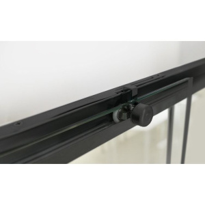 Душевой уголок RGW Leipzig LE-12B+80 см (137-141)x80x195 профиль черный матовый, стекло прозрачное