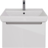 Тумба с раковиной Lemark Buno mini 70 белая глянцевая, 1 ящик