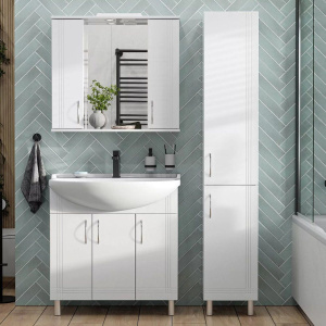 Зеркало SanStar Вольга 80 белое