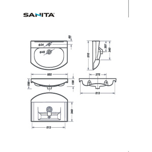 Купить Тумба с раковиной Sanita Лагуна 60 SET_Лагуна-3/Лагуна-65 белая глянцевая в Москве с доставкой Тумба с раковиной Sanita Лагуна 60 SET_Лагуна-3/Лагуна-65 белая глянцевая