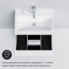 Тумба с раковиной AM.PM Gem 60 белый глянец, с 2 ящиками