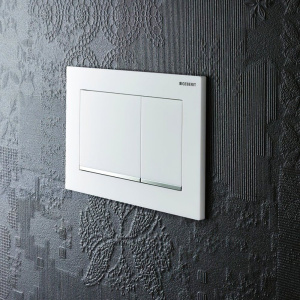 Кнопка смыва Geberit Omega 30 115.080.KJ.1 белая, хром