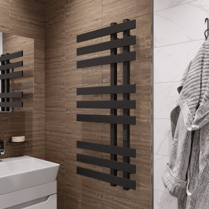 Купить Полотенцесушитель электрический EWRIKA Медея LX 100х50, черный в Москве с доставкой Полотенцесушитель электрический EWRIKA Медея LX 100х50, черный