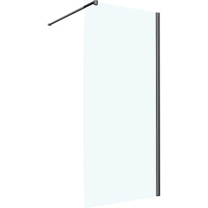 Душевая перегородка Vincea Walk-in VSW-1H600CLGM 60 см, профиль вороненая сталь, стекло прозрачное