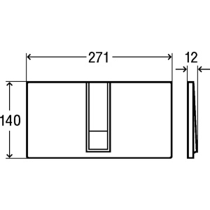 Кнопка смыва Viega Visign for Style 654696 хром