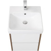 Тумба с раковиной Aquaton Сканди 45 1A2516K0SDZ90 белая, дуб рустикальный