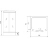 Душевая кабина Timo Lux TL-1501 с сиденьем
