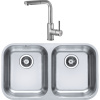 Комплект Мойка кухонная Alveus Duo 30 нержавеющая сталь + Смеситель Siros 1132901 брашированная сталь