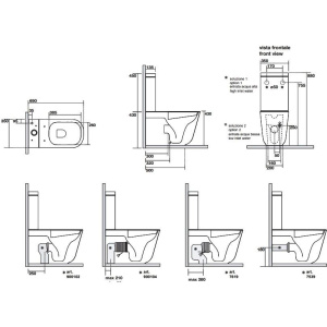 Унитаз-компакт Kerasan Tribeca черный матовый