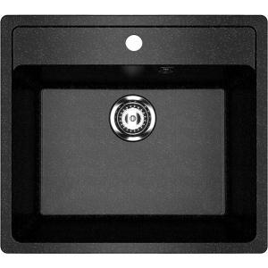 Купить Комплект Мойка кухонная Ulgran U-104 -308 черная + Смеситель Domaci Равенна DCB 7012 сатин, с гибким изливом в Москве с доставкой Комплект Мойка кухонная Ulgran U-104 -308 черная + Смеситель Domaci Равенна DCB 7012 сатин, с гибким изливом