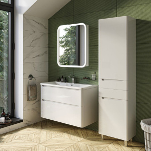 Купить Мебель для ванной STWORKI Монтре 100 белая в Москве с доставкой Мебель для ванной STWORKI Монтре 100 белая