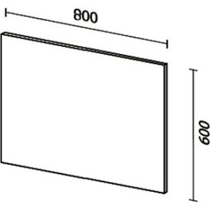 Купить Зеркало Sanvit Кубэ 80 в Москве с доставкой Зеркало Sanvit Кубэ 80