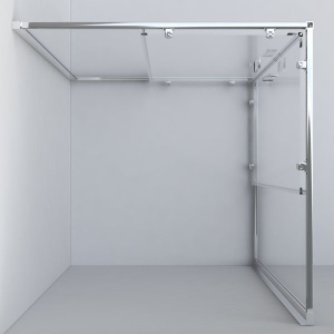 Душевой уголок Vincea Garda VSS-1G9012CH 120x90 см, профиль хром, стекло шиншилла