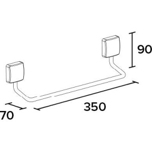 Купить Полотенцедержатель Koin Nice NI200 35 см в Москве с доставкой Полотенцедержатель Koin Nice NI200 35 см