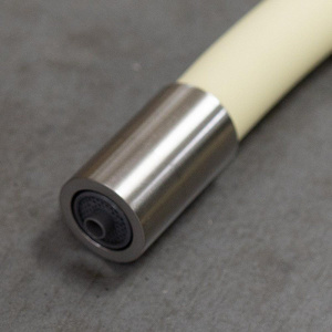 Смеситель для кухни Lemark Comfort LM3075BN-Beige с гибким изливом, никель, бежевый