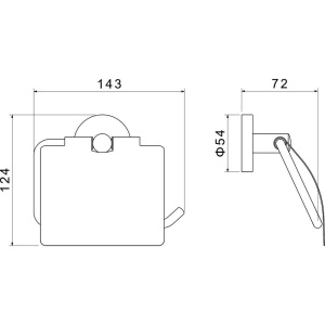 Держатель туалетной бумаги Акватек Оберон AQ4209CR хром