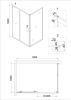Душевая дверь в нишу Niagara NG-62-10A (100х195)