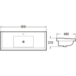 Раковина SantiLine SL-2112 60
