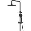 Душевая стойка Kludi Logo Dual Shower System 6808239-00 с термостатом, черная матовая