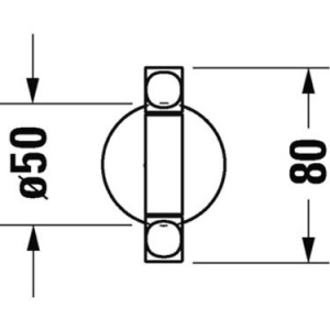 Купить Полотенцедержатель Duravit Starck T 0099411000 хром, двойной в Москве с доставкой Полотенцедержатель Duravit Starck T 0099411000 хром, двойной