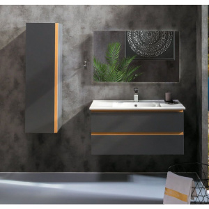 Тумба с раковиной Armadi Art Capolda 100 антрацит