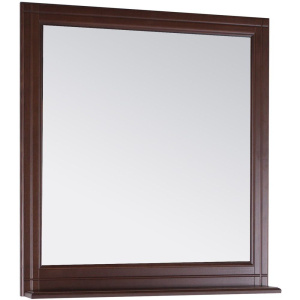 Зеркало ASB-Woodline Берта 85 орех антикварный, с полкой