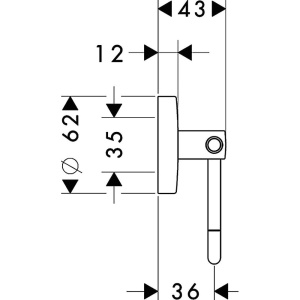 Держатель туалетной бумаги Hansgrohe Logis
