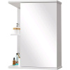 Зеркало-шкаф SanStar Практик 55 универсальное, с полками, белое