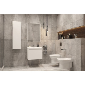 Тумба с раковиной Velvex Klaufs 60.1Y белая, подвесная