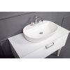 Тумба с раковиной Armadi Art Vallessi Avangarde Linea 100 белая, с накладной раковиной