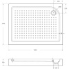 Поддон для душа BelBagno Tray 100х80 R с сифоном