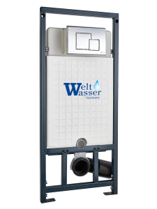 Инсталляция для унитаза Квадратная хром кнопка WeltWasser MARBERG 507 + SE CR (10000008209)