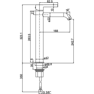 Купить Смеситель для раковины Paini Brera 74CR205OLL хром в Москве с доставкой Смеситель для раковины Paini Brera 74CR205OLL хром