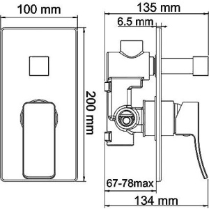 Купить Смеситель для ванны с душем Wasserkraft Exter 1641 С ВНУТРЕННЕЙ ЧАСТЬЮ в Москве с доставкой Смеситель для ванны с душем Wasserkraft Exter 1641 С ВНУТРЕННЕЙ ЧАСТЬЮ