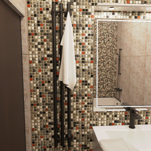 Купить Полотенцесушитель электрический Маргроид Inaro 120х12 R черный матовый в Москве с доставкой Полотенцесушитель электрический Маргроид Inaro 120х12 R черный матовый