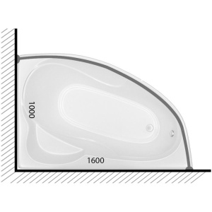 Карниз для ванны Triton Николь 160х100