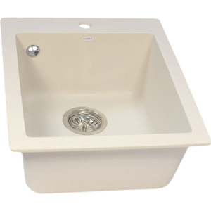 Комплект Мойка кухонная Ulgran U-404 -331 белая + Смеситель U-010 -331 белый