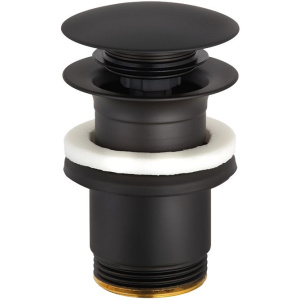 Сифон для раковины Kludi 1002039-00, с донным клапаном 1042639-00, черный матовый