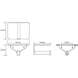 Держатель туалетной бумаги Bemeta Organic 157112151 с полкой для телефона