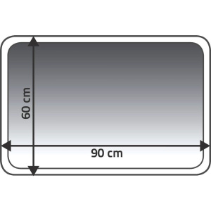 Коврик Ridder Chic 7104301 белый, 90х60