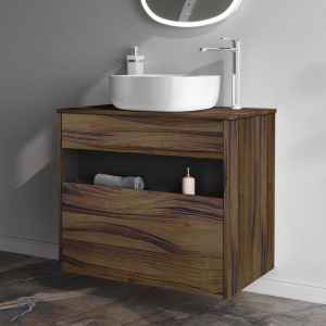Купить Мебель для ванной AM.PM Func 80 дуб крафт, со столешницей, раковина M8FWCC30430WG в Москве с доставкой Мебель для ванной AM.PM Func 80 дуб крафт, со столешницей, раковина M8FWCC30430WG